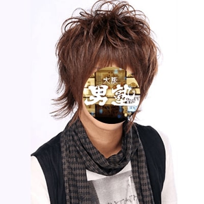 大阪男塾の襟足が長めのパーマのホスト