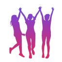 女性達がはしゃいでいる画像