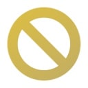 禁止マークの画像