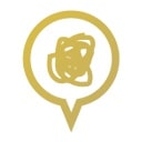 吹き出しの中に黒い線の塊が入っている画像