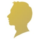 男性の横顔の画像