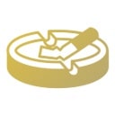 灰皿の上に煙草がのっている画像