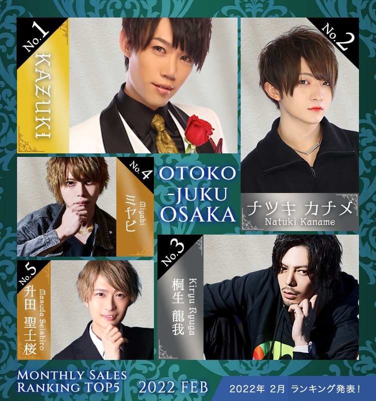 2022年2月大阪男塾ランキングバナーSP版